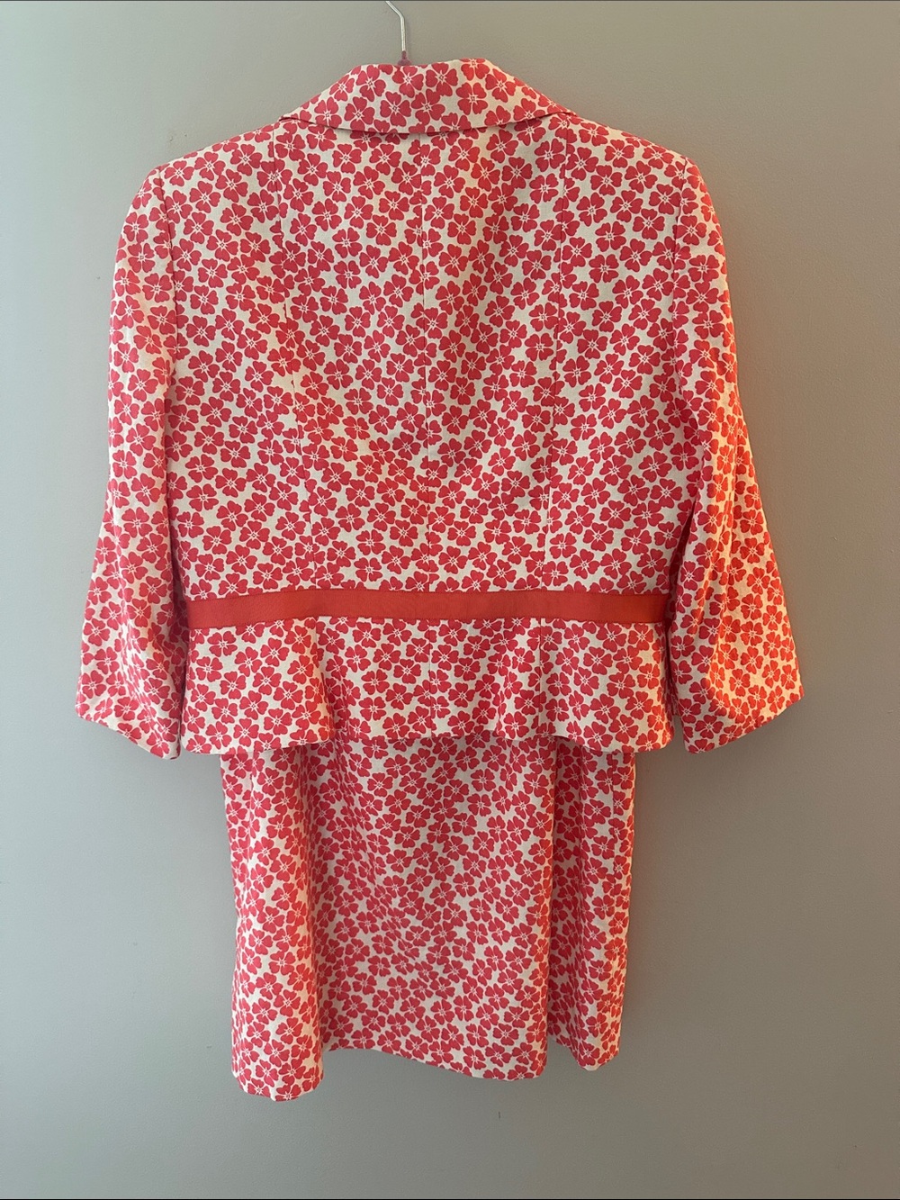 Vintage 90’s Le Suit Petite Linen Blend Floral Skirt Suit - Cottagecore - Picture 2 of 10